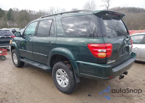 2001 Toyota Sequoia Limited V8 из США, поврежденный, VIN 5TDBT48AX1S018086